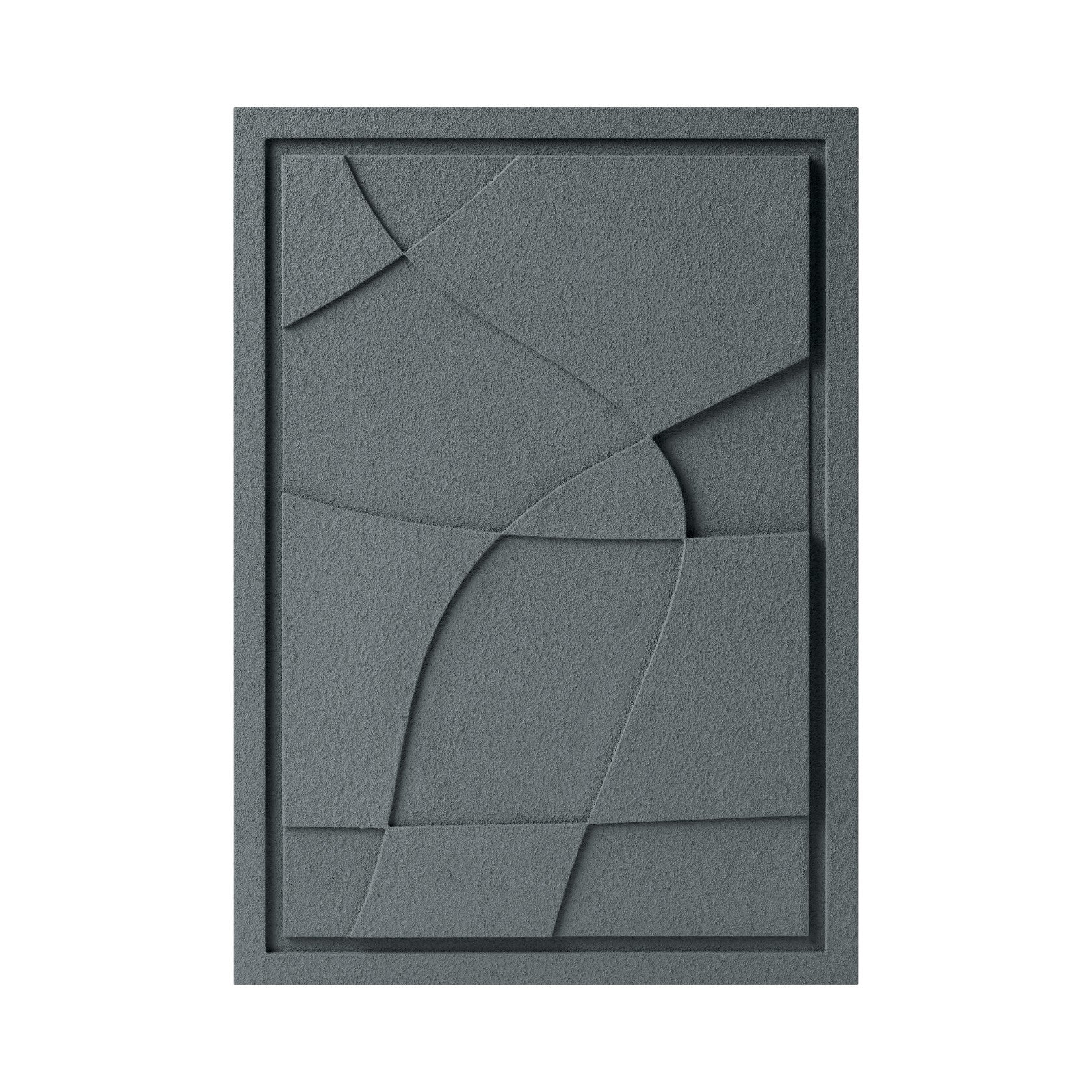 Wall Decor 500x700x18mm ABSTRACT 5 MURSO Smokey Grey