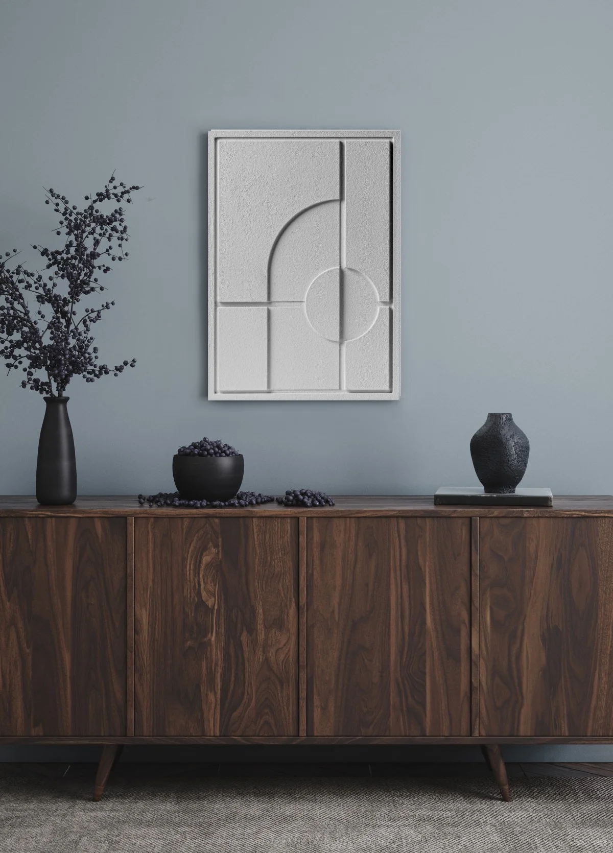 Wall Decor 500x700x18mm GEOMETRIC 1 MURSO Milky Grey - Image 5