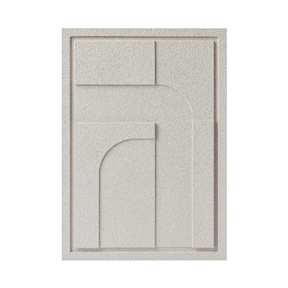 Wall Decor 500x700x18mm GEOMETRIC 1 MURSO Smokey Grey - Image 2