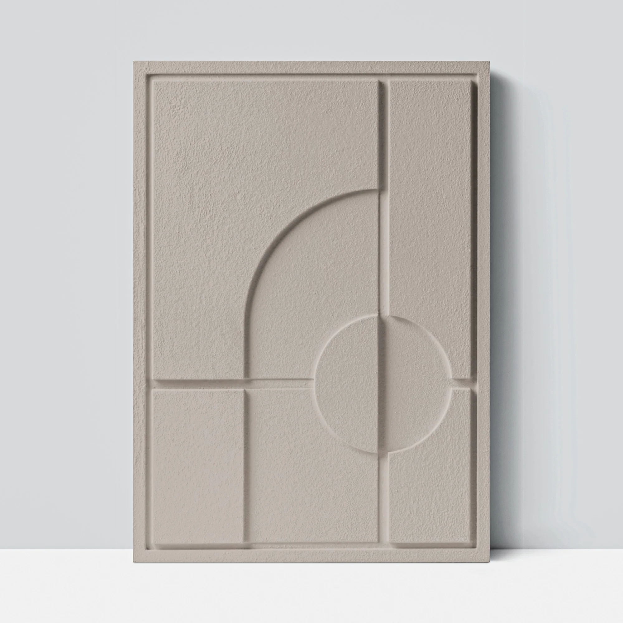 Wall Decor 500x700x18mm GEOMETRIC 1 MURSO Almond Beige - Image 2