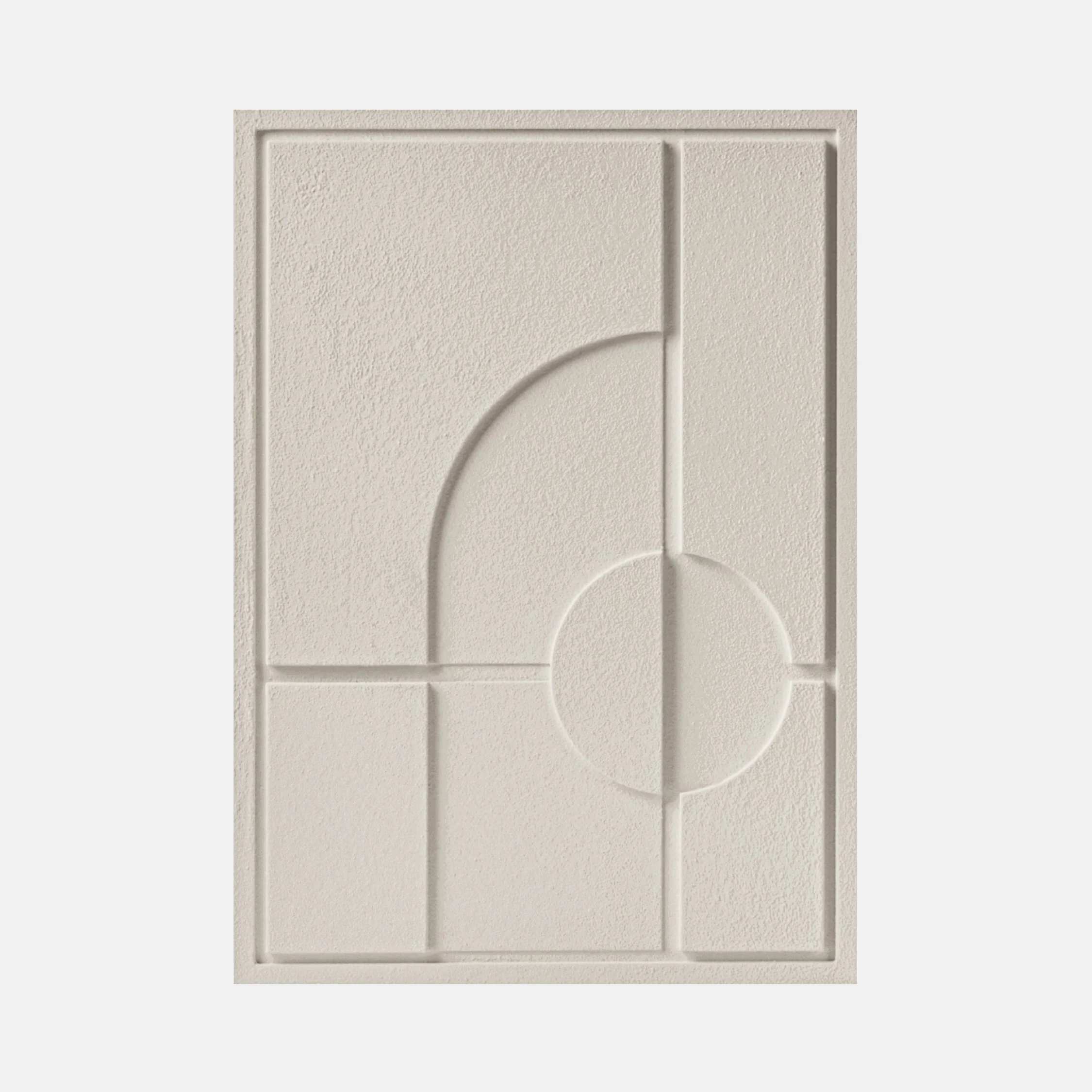 Wall Decor 500x700x18mm GEOMETRIC 1 MURSO Natural Cream