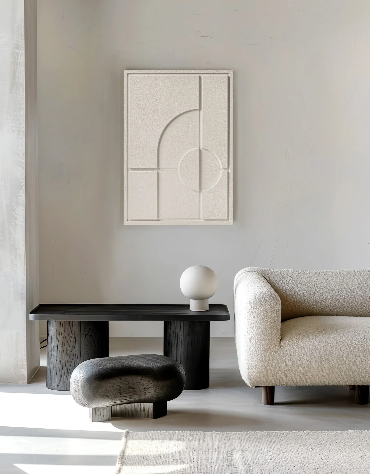 Wall Decor 500x700x18mm GEOMETRIC 1 MURSO Natural Cream - Image 7