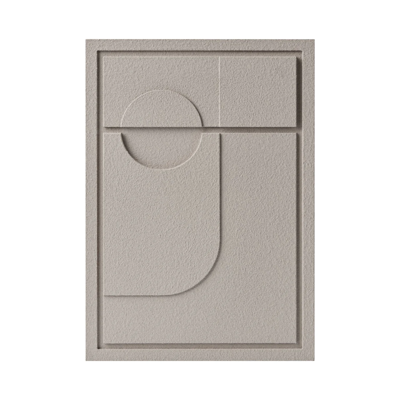 Wall Decor 500x700x18mm GEOMETRIC 2 MURSO Almond Beige