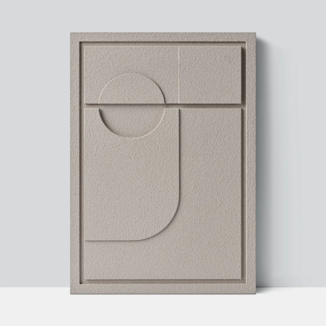 Wall Decor 500x700x18mm GEOMETRIC 2 MURSO Almond Beige - Image 2