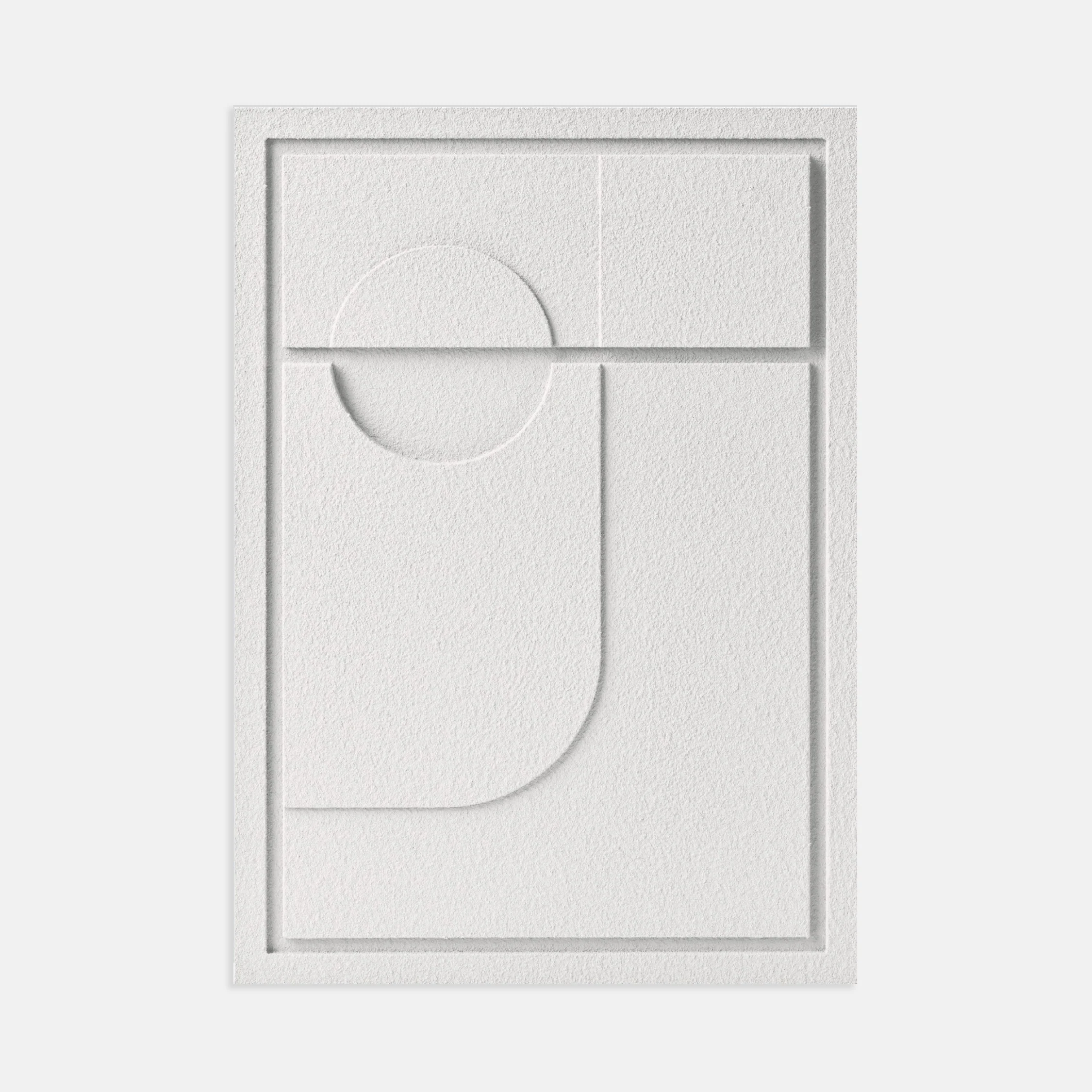 Wall Decor 500x700x18mm GEOMETRIC 2 MURSO Bianco