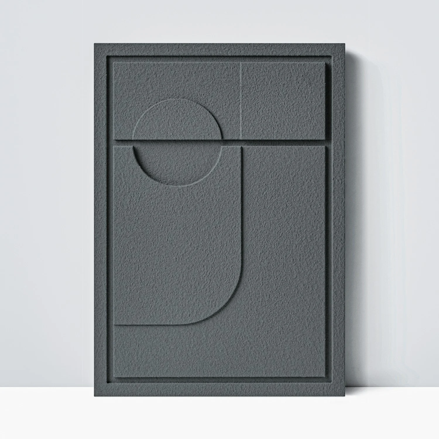 Wall Decor 500x700x18mm GEOMETRIC 2 MURSO Smokey Grey - Image 2