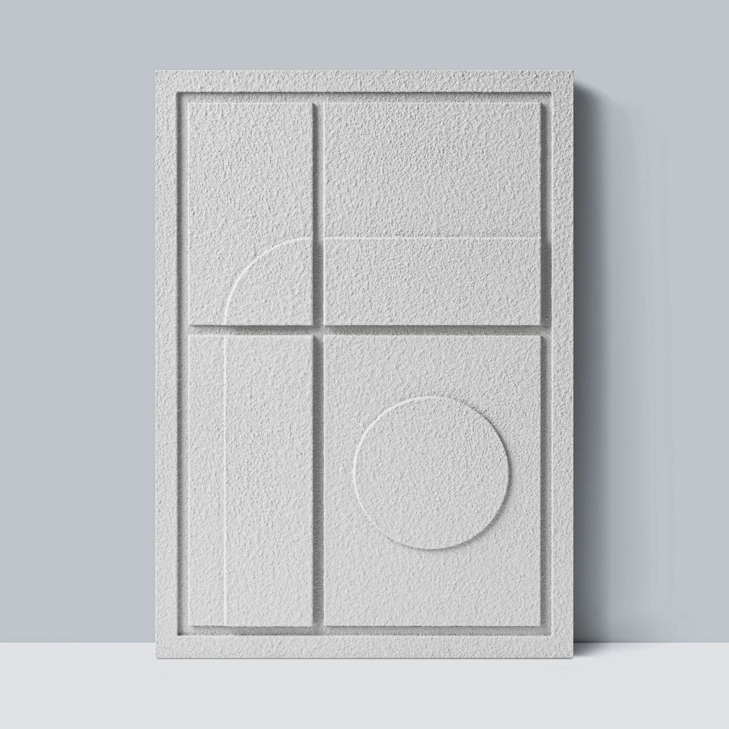 Wall Decor 500x700x18mm GEOMETRIC 3 MURSO Bianco - Image 2