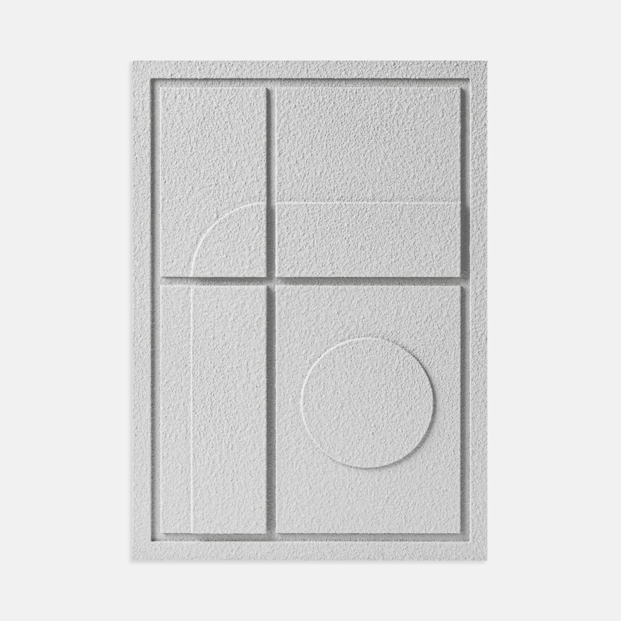 Wall Decor 500x700x18mm GEOMETRIC 3 MURSO Bianco
