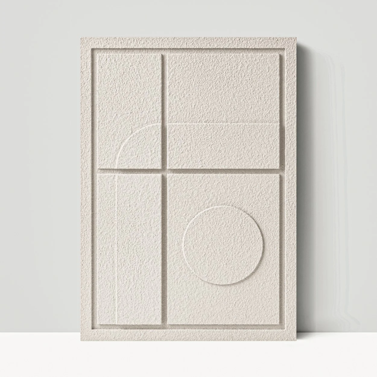Wall Decor 500x700x18mm GEOMETRIC 3 MURSO Natural Cream - Image 2