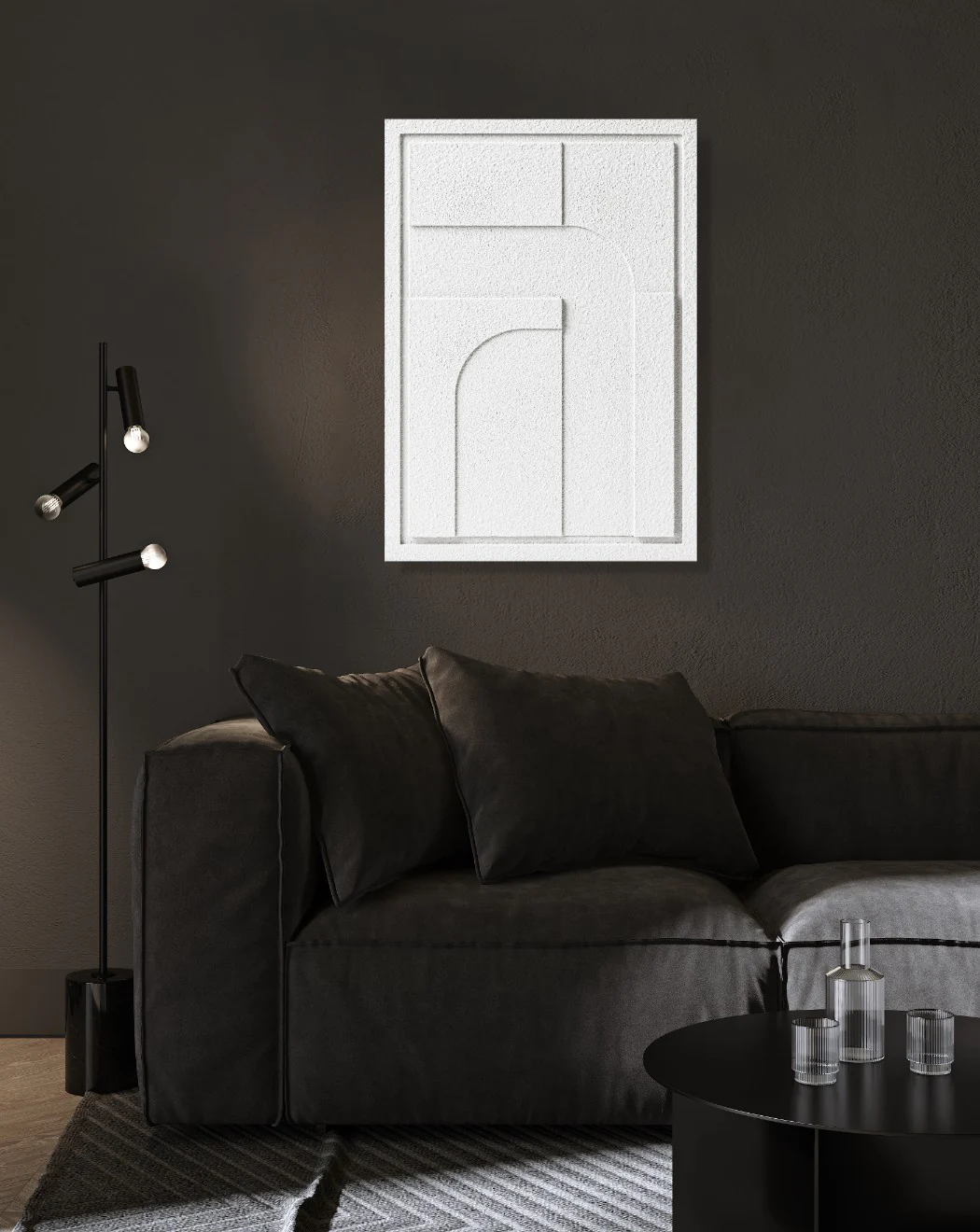 Wall Decor 500x700x18mm GEOMETRIC 4 MURSO Bianco - Image 5