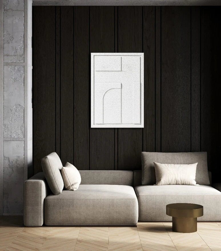 Wall Decor 500x700x18mm GEOMETRIC 4 MURSO Bianco - Image 6
