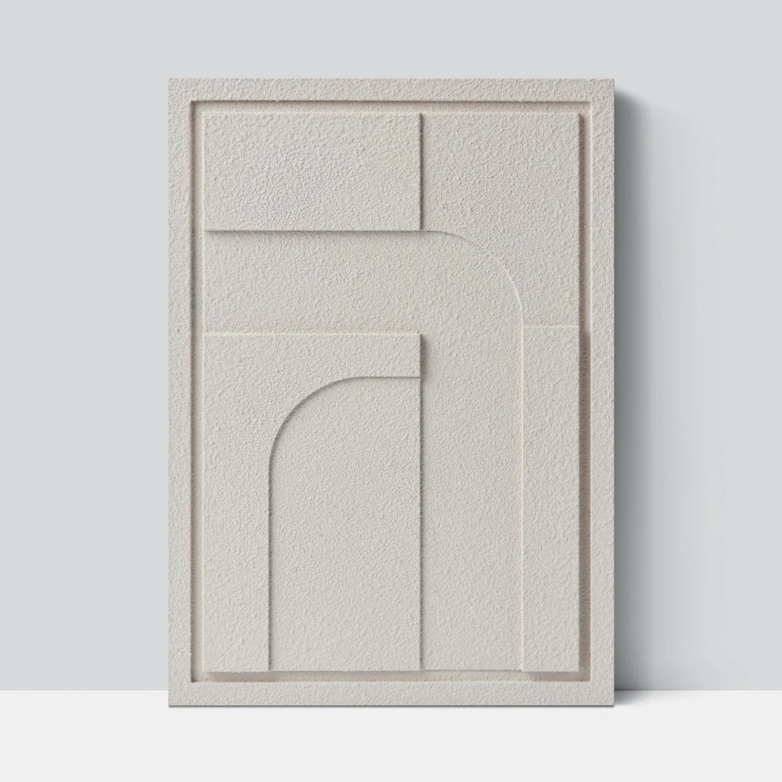 Wall Decor 500x700x18mm GEOMETRIC 4 MURSO Natural Cream - Image 2