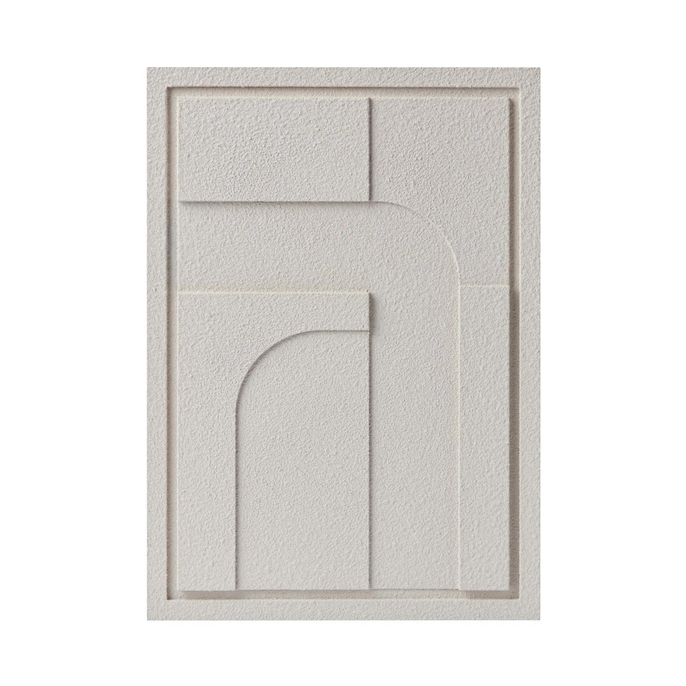 Wall Decor 500x700x18mm GEOMETRIC 4 MURSO Natural Cream