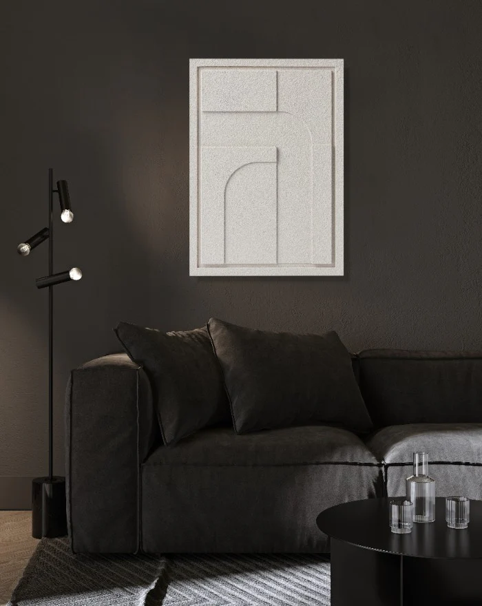 Wall Decor 500x700x18mm GEOMETRIC 4 MURSO Natural Cream - Image 9