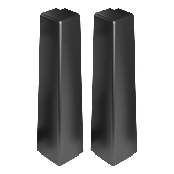 Zakończenia do listwy MASTERLINE 17,1x61,5mm narożnik zewnętrzny 1kpl=2szt Czarny RAL 9005 Mat