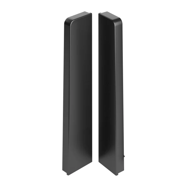 Zakończenia do listwy MASTERLINE 17,1x61,5mm zaślepki para 1kpl=2szt(L+P) Czarny RAL 9005 Mat