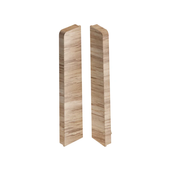 Zakończenia do listwy MASTERLINE 17,2x81,5mm zaślepki para 1kpl=2szt(L+P) Napoli Mat
