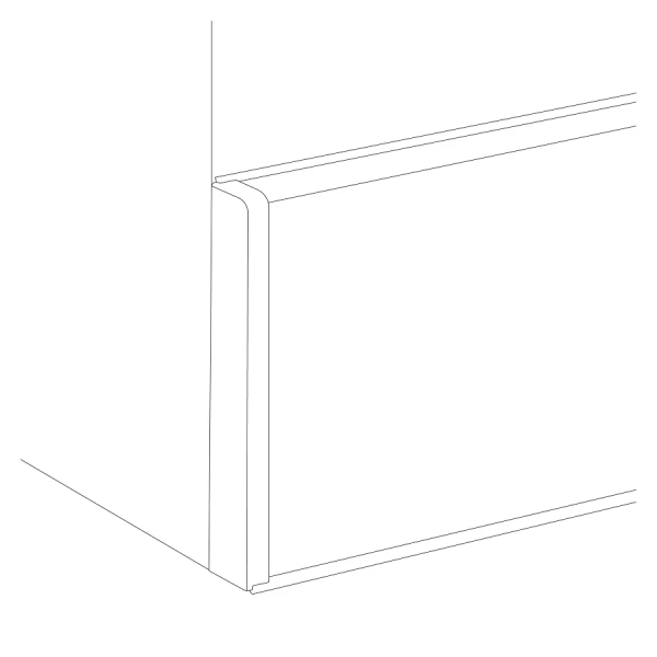 Zakończenia do listwy MASTERLINE 17,2x81,5mm zaślepki para 1kpl=2szt(L+P) Napoli Mat - Image 3