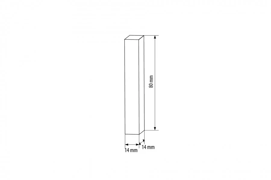 Zakończenia do listwy MDF 14x14x80mm Cezar 1opak=2szt Dąb Skalisty - Image 2
