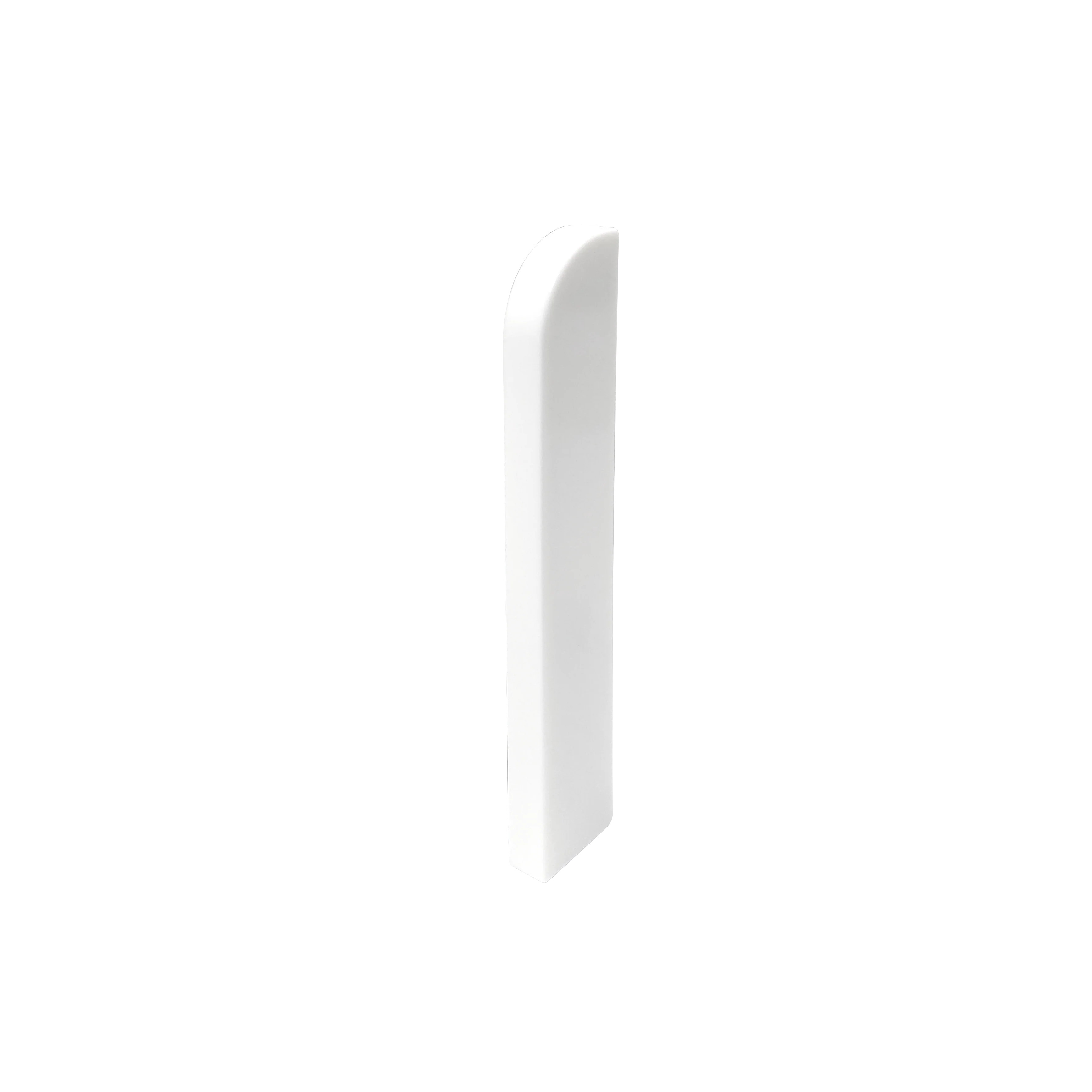 Zaślepki do listwy przypodłogowej zacinanej 17,5x6x82,5mm 1kpl=2szt(L+P) Cezar Biały RAL9003 mat - Image 3