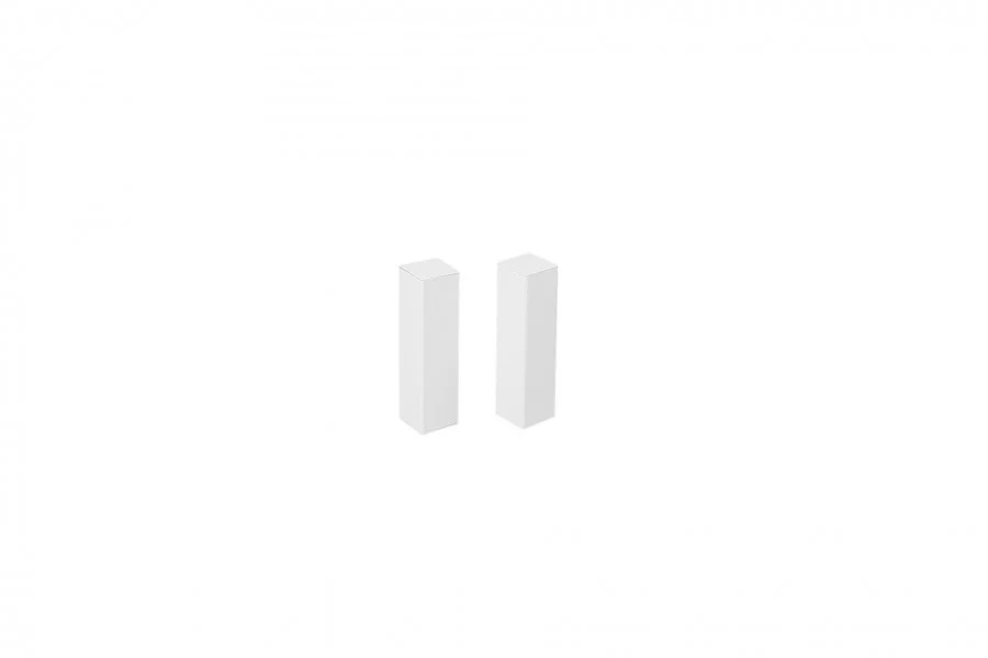 Zakończenia słupki do listwy przypodłogowej MDF 18x18x62mm Białe 6szt.