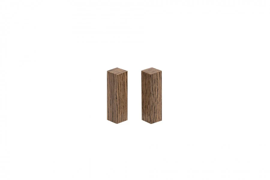 Zakończenia słupki do listwy przypodłogowej MDF 18x18x62mm Dąb Warehouse 6szt.