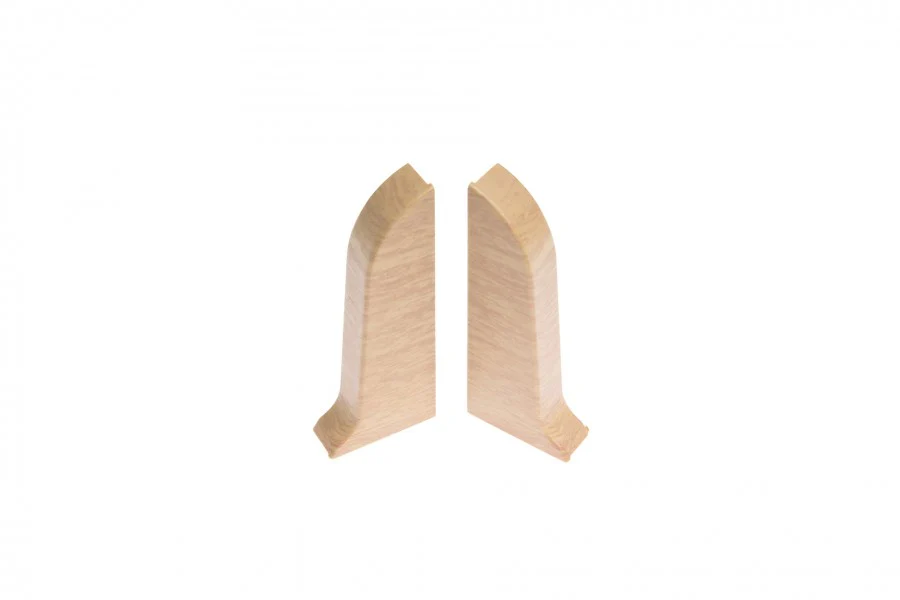 Zaślepki do listwy przypodłogowej Classic 22x59mm 1kpl=2szt(L+P) Cezar Jesion Jasny Mat