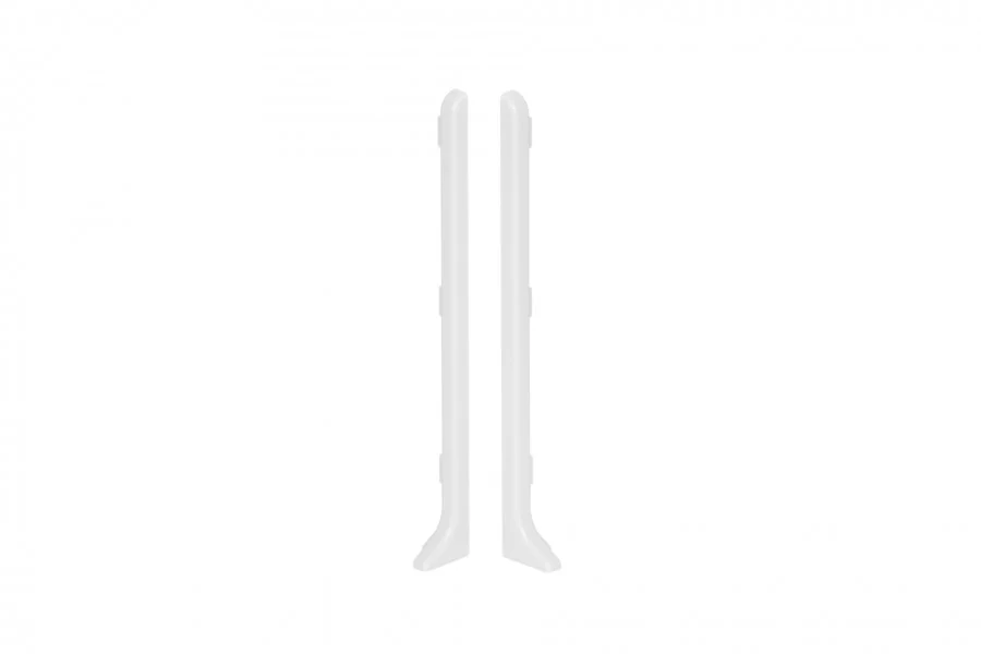 Zaślepki do listwy przypodłogowej 100mm 1kpl=2szt(L+P) Cezar Biały RAL9003 Mat