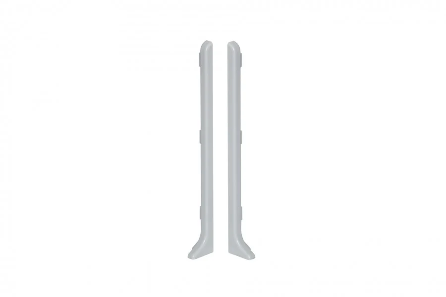 Zaślepki do listwy przypodłogowej 100mm 1kpl=2szt(L+P) Cezar Szary Jasny RAL7035 Mat