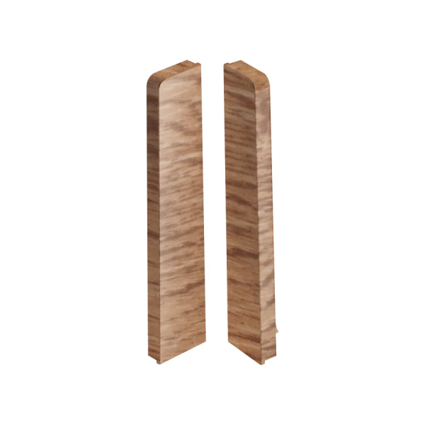 Zaślepki do listwy przypodłogowej MASTERLINE 13x80mm 1kpl=2szt(L+P) Cezar Dąb Royal Mat