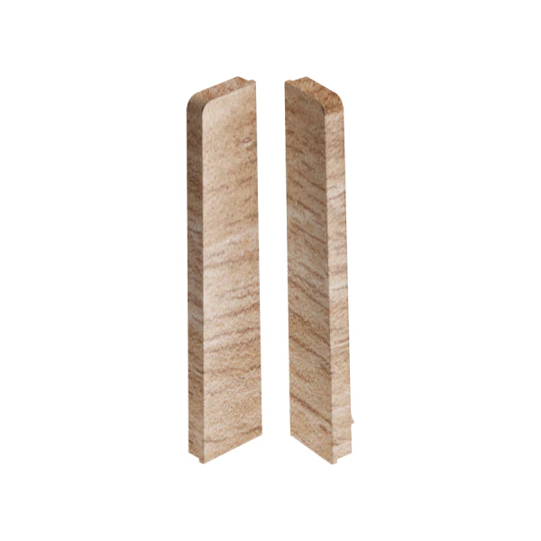 Zaślepki do listwy przypodłogowej MASTERLINE 13x80mm 1kpl=2szt(L+P) Cezar Marsylia Mat