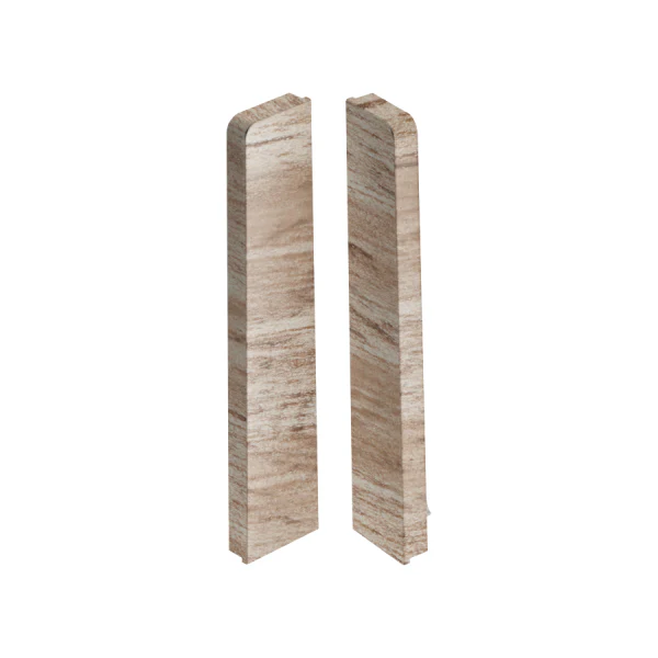 Zaślepki do listwy przypodłogowej MASTERLINE 13x80mm 1kpl=2szt(L+P) Cezar Pacyfik Mat