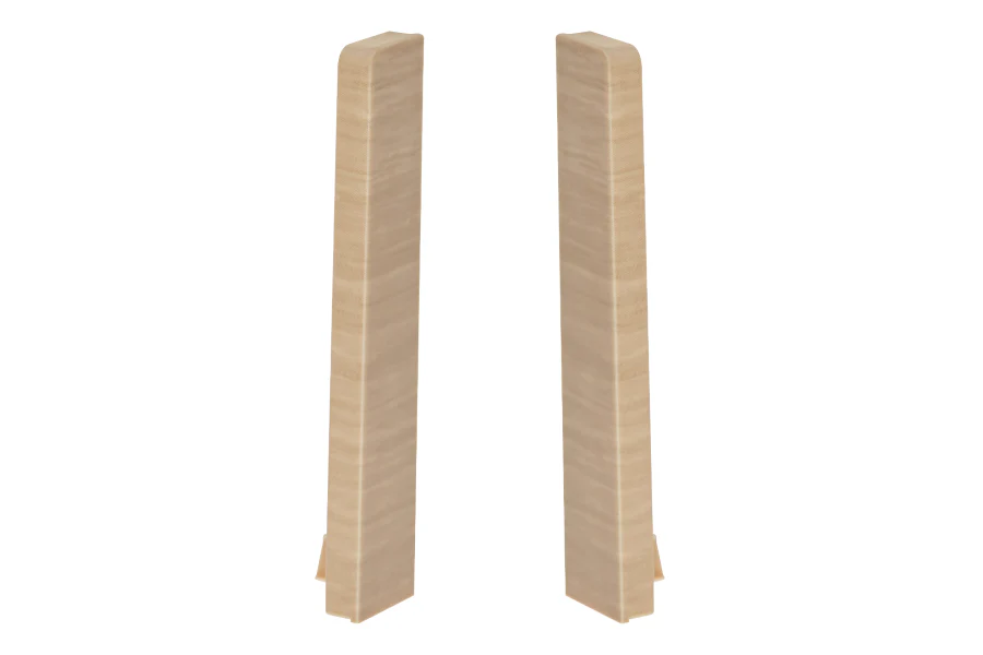 Zaślepki do listwy przypodłogowej MASTERLINE 13x80mm 1kpl=2szt(L+P) Cezar Siena Mat