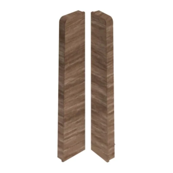 Zaślepki do listwy przypodłogowej MASTERLINE 13x80mm 1kpl=2szt(L+P) Cezar Tea brown Mat