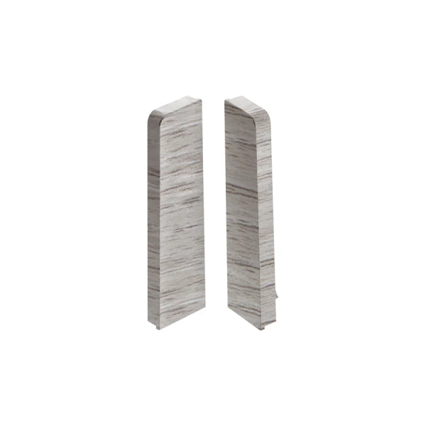 Zaślepki do listwy przypodłogowej MASTERLINE 15x60mm 1kpl=2szt(L+P) Cezar Atlantyk Mat
