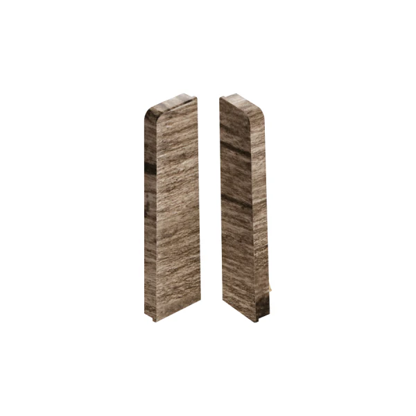 Zaślepki do listwy przypodłogowej MASTERLINE 15x60mm 1kpl=2szt(L+P) Cezar Treviso Mat