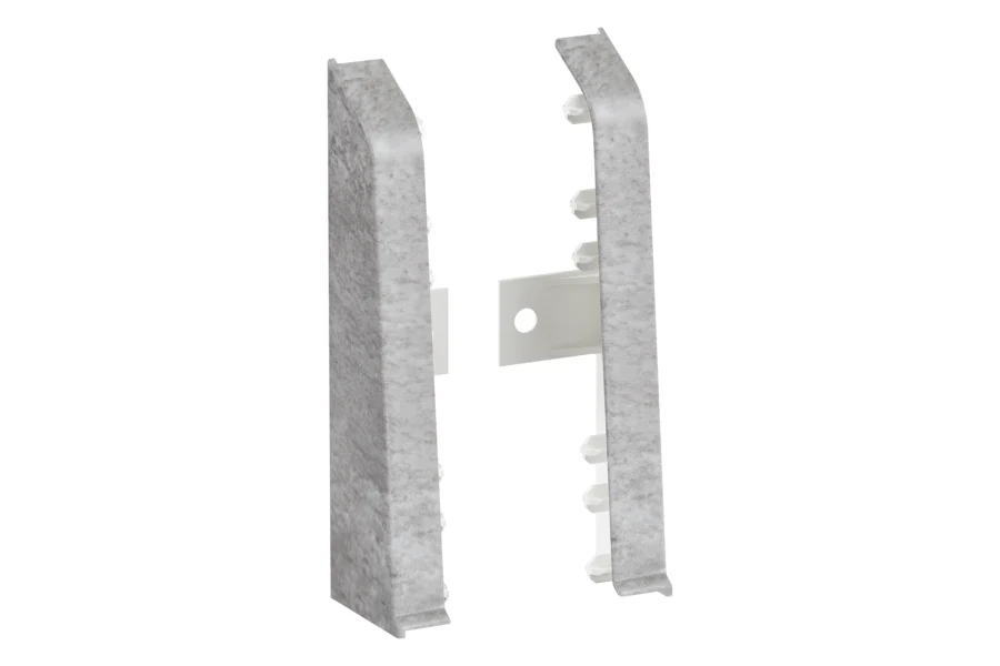 Zaślepki do listwy przypodłogowej SOFTline 22,5x75mm 1opak=10kpl(L+P)=20szt Goth Clear mat