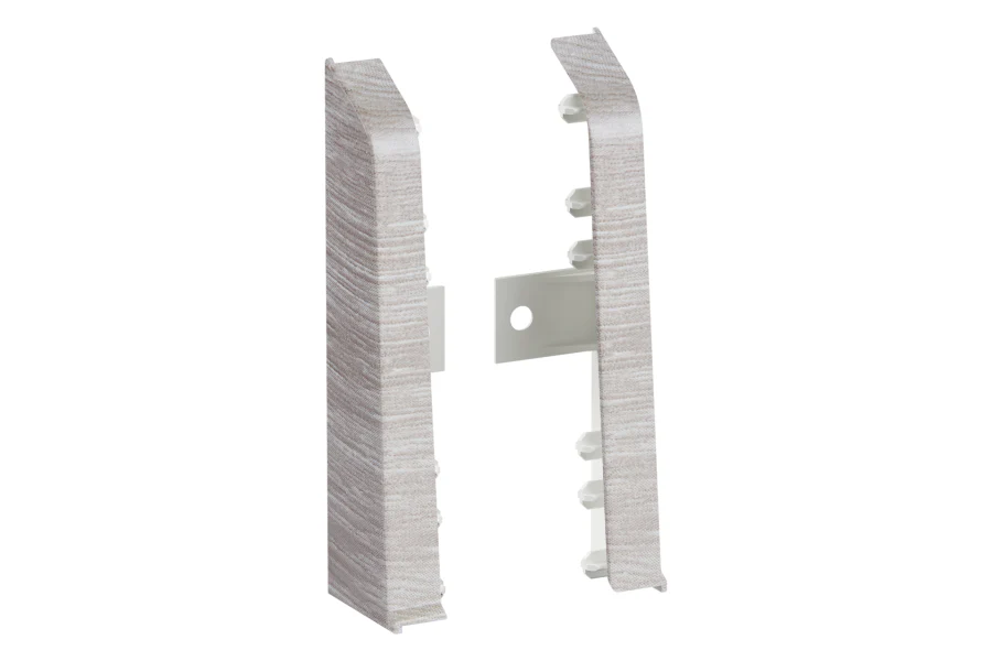 Zaślepki do listwy przypodłogowej SOFTline 22,5x75mm 1opak=10kpl(L+P)=20szt Jesion Santiago mat