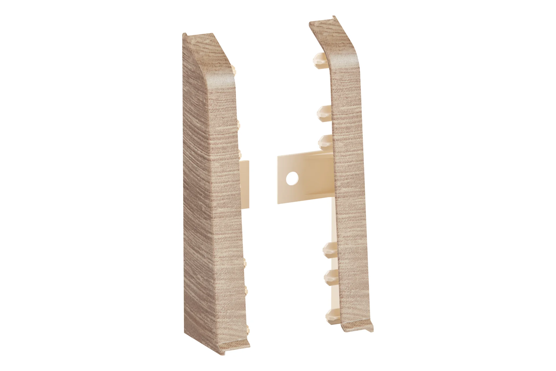 Zaślepki do listwy przypodłogowej Softline Cezar 1kpl=2szt(L+P) Dąb Toskania mat