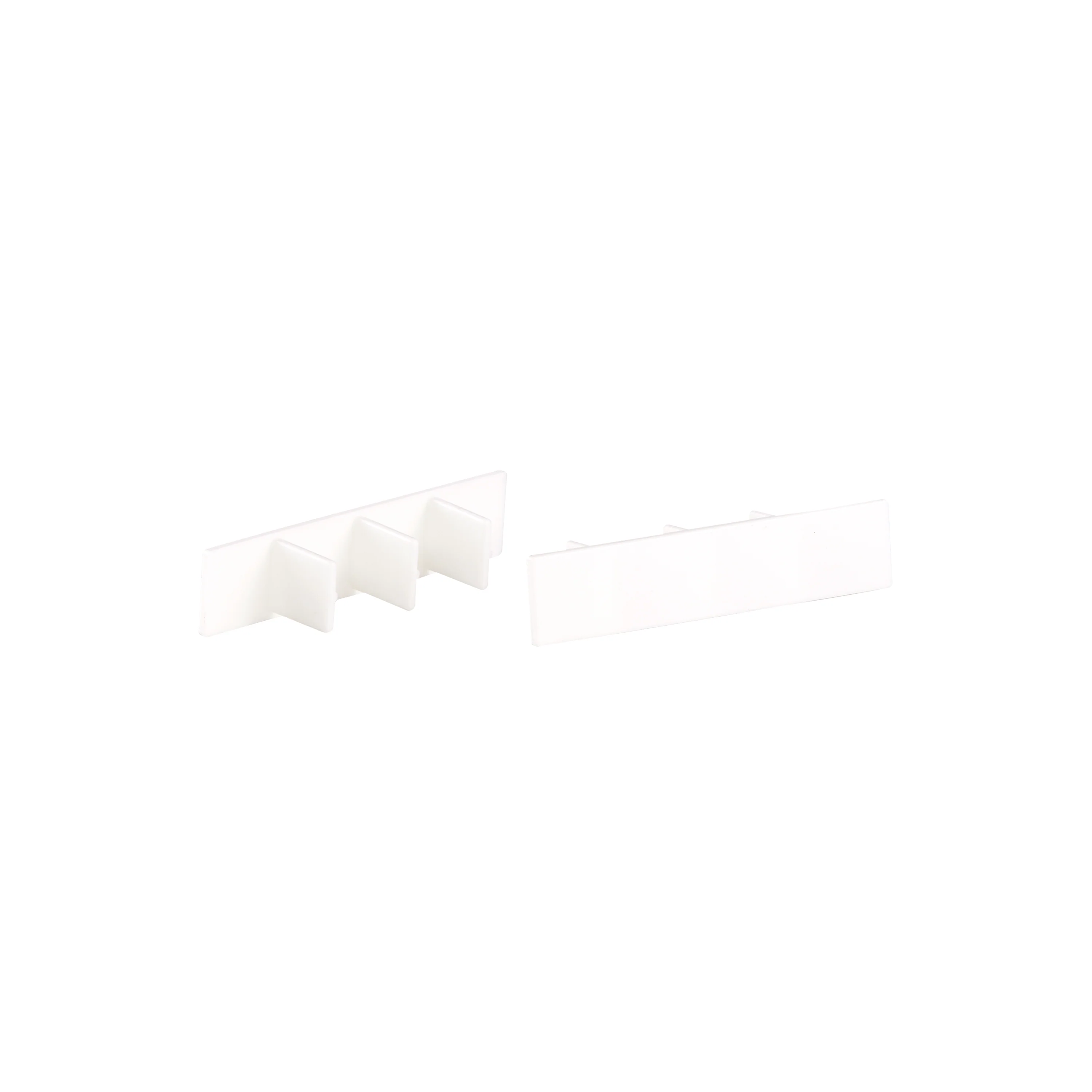 Zaślepki PVC do szyny SMART 105x110mm Cezar Biały