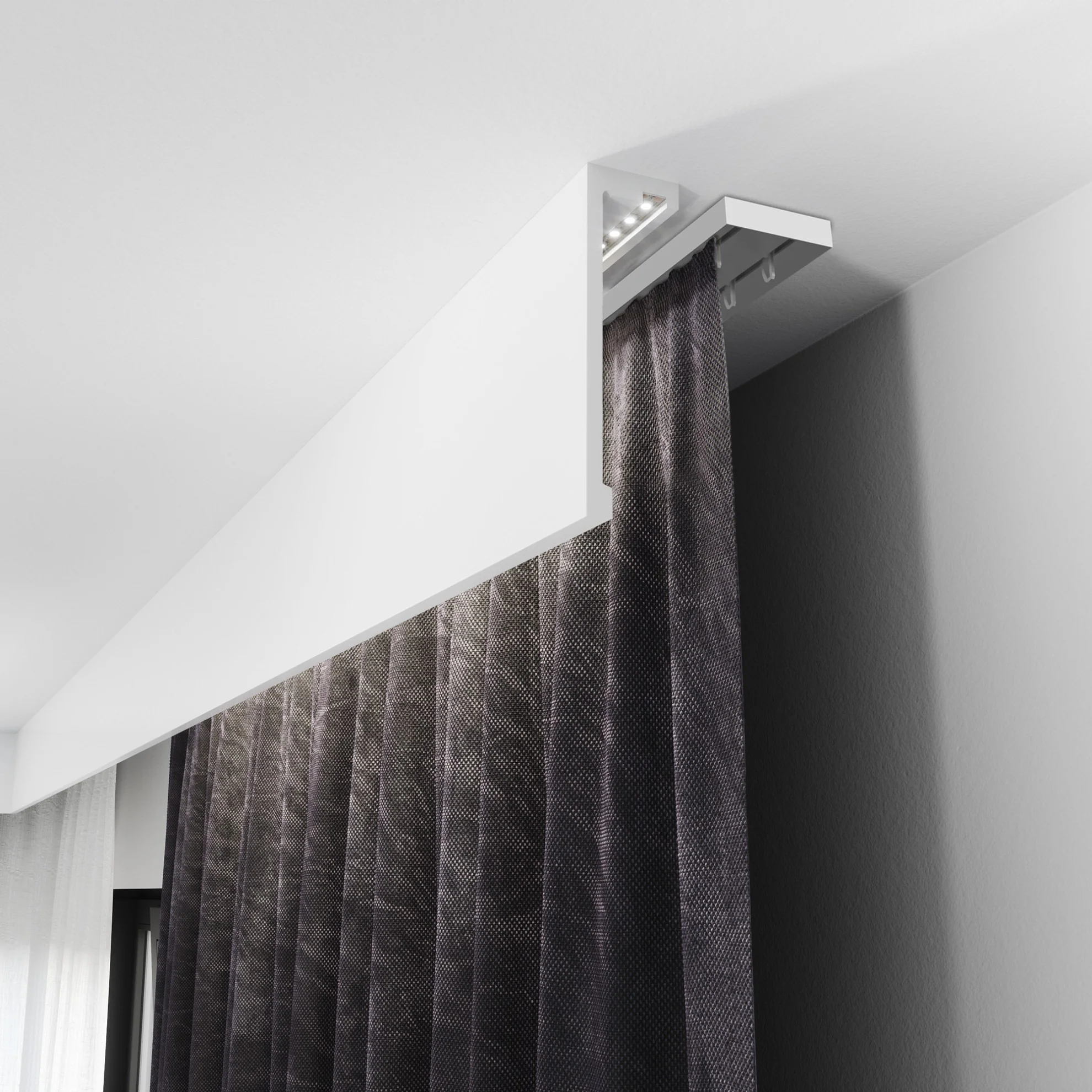 Zaślepki PVC do szyny SMART 105x110mm Cezar Biały - Image 2
